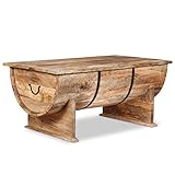 vidaXL Mangoholz Massiv Couchtisch 88x50x40 cm Kaffeetisch Beistelltisch T