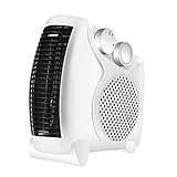 HONGHUA Tragbare Heizung 800W / 220V Elektrische Heizungen Mini Wärmer Maschine Winter-Ofen Heizkörper Warmluftgebläse for Home Office Kleiner Heizstrahler (Color : White)