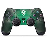 DeinDesign Skin kompatibel mit Sony Playstation 4 PS4 Slim Controller Folie Sticker SV Werder Bremen Offizielles Lizenzprodukt Wapp