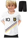 DE FANSHOP Kinder Personalisiertes Deutschland Trikot Set 3Z