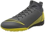 Nike Unisex Superflyx 6 Academy TF Fußballschuhe, Grau (Dark Grey/Black-Dark Grey 070), 36,5 EU