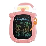 ORSEN LCD Schreibtafel, Weihnachten Kleine Geschenke für Kinder, 8,5-Zoll Bildschirm Zeichenbrett Maltafel Santa Schreibtablett, Lernspielzeug ab 2 3 4 5 6 Jahre Mädchen Junge (Rosa)