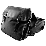 tellaLuna Motorrad Sattel Taschen Pack Taschen für Sportster Kawaski Motorrad Roller Sattel Tasche, Schw