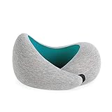 Ostrichpillow Go - Luxuriöses Reisekissen mit Memory Foam | Flugzeugkissen, Autoreisekissen, Nackenstütze (Blue Reef)