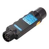 TTAototech 12v 13-poliger Anhänger-Tester-anhängerkupplung Elektrische Prüfsteckerbuchse, Diagnose des Elektrischen Stromkreises des LKW-fahrzeugs Mit Led-anzeig