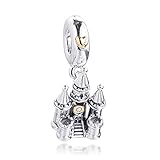 COOLTASTE Charm-Anhänger aus 925er Silber, zweifarbig, für Pandora-Armbänder, Modeschmuck