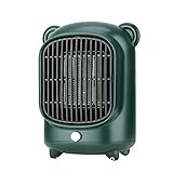 Raumheizgerät Für Den Innenbereich Zu Hause,Kleiner Ventilator Heizlüfter 500w Electric Tragbare Heizgeräte 3s Schnelle Erwärmung Oszillation Keramik Kleiner Heizgeräte Für Schlafz-Grün E