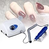 BIWAHumor Multifunktional Nagelbohrer Schnelle Maniküre Pediküre Maschine, Geräuscharme Vibrationsarme Elektrische Nagelfeilen, Pediküre Poliermaschine für Den Heim Und Salongebrauch Mit Fußp