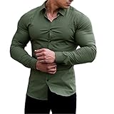 NP Männer Casual Langarmhemd Super Slim Fit Männliche Business-Kleid Hemd M