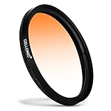 CELLONIC® Farbverlauf Filter Orange kompatibel mit Pentax smc - Ø 82mm Verlauffilter V