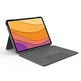 Logitech Combo Touch iPad Air (4. Gen - 2020) Keyboard Case - Abnehmbare Tastatur mit Hintergrundbeleuchtung - Click-Anywhere Trackpad, Smart Connector - Deutsches QWERTZ-Layout - G