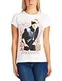 Justin Bieber Damen T-Shirt, Gr. Large, Weiß