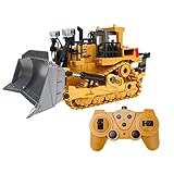 Technisches Fahrzeug Spielzeug 9 Kanal 1:24 RC LKW Bulldozer Fernbedienung Auto Gabelstapler Traktor Bagger Legierung Eimer for Jung