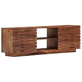 vidaXL Sheesham-Holz Massiv TV Schrank Board Tisch Möbel Lowboard Fernsehtisch Fernsehschrank Sideboard Fernseher Schrank Fernsehmöbel 120x30x40