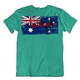 Body-soul-n-spirit T-Shirt, Flagge, Australien, modisch, Souvenir, Geschenk, Pride-Logo - Grün - XX-Larg