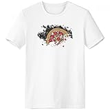 DIYthinker Italien Zoll Einwohner Diät Illustration Muster Pinsel Rundhals Weißes T-Shirt Tagless Comfort Sport-T-Shirts Geschenk - Multi - XXXL