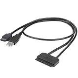 Akasa AK-CBSA03-80BK Flexstor eSATA Kabel für SATA HDD und SSD