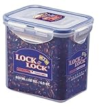 LocknLock PP Classic Vorratsdose, 850 ml, 135 x 102 x 118 mm, 100 % luft- und wasserdicht, Cleveres Verschluss-System, Frischhaltedose für Kühlschrank & G