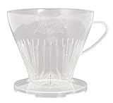 Melitta Kaffeehalter mit Kaffeemesslöffel, Kaffeefilter 1x4 Premium, Kunststoff, Transparent, 217595