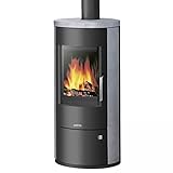 JUSTUS Austin Kaminofen 7 kW für Scheitholz und Kohlebriketts Speckstein-Schw
