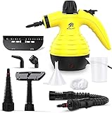 MLMLANT Handgerät Dampfreiniger 350ML Wassertank mit Handdampfreiniger Kabellos Druck mit 9-teiliges Zubehör für, Teppiche,Vorhänge,Autositze,Küche,olstermöbel Kleines,Sofa, Steam Cleaner,Damp