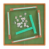 Amosfun 1 Set Chinese Mahjong Game Set Portable Mahjong Plaything für Reisecamping