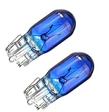 2xSt. BLUE VISION W5W T10 12V 5W W2.1x9.5d KFZ Beleuchtung Standlicht Kennzeichenbeleuchtung Glühlampe Glassockellampe Glühbirne Soffitte Autolampen - Hallenwerk