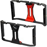 iGadgitz U7219 Handheld Smartphone Stabilisator, Handy Stabilisator, Video Rig - Schwarz & R