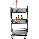 BEVANNJJ ZYY Fußboden-Speicher-Regal Rack-Küche Esszimmer Badezimmer Study Wohnzimmer Removable Storage Gastronomie Auto Lagerung Schönheit Servicewag