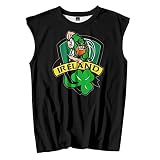 Bestyyo lässiges, ärmelloses, lockeres Tanktop für Herren im Sommer mit st. Patrick-Print 3111tdoor kampfshirt militär Airsoft Paintball Polizei Security Combat Bundeswehr ausrüstung arb
