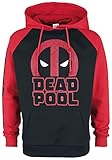 Deadpool Logo Männer Kapuzenpullover schwarz/rot XXL