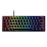 Razer Huntsman Mini (Purple Switch) - Kompakte 60% Gaming Tastatur mit opto-mechanischen Schaltern (PBT-Tastenkappen, abnehmbares USB-C Kabel) QWERTY | US-Layout, Schw