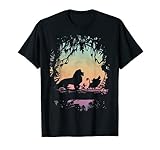 Disney Lion King Best Friend Trio Colorful Sunset Silhouette T-S