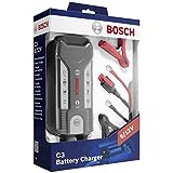 Bosch C3 - intelligentes und automatisches Batterieladegerät - 6V-12V / 3.8A - für Blei-Säure, GEL, Start/Stopp EFB, Start/Stopp AGM-Batterie für Motorräder, Pkw, Kleintransp