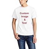 Personalisiertes T-Shirt zum Selbermachen von T-Shirts, für Männer und Frauen, personalisiertes T-Shirt von Photo, weiß, S