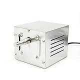 SHZICMY Grillmotor für Grillspieß, BBQ Rotisserie, Edelstahl Grillmotor für Rotisserie, Spießbraten, Schaschlik, Spanferkel Grillspiess Motor, Elektrische Röster M