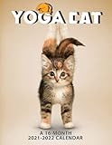 Yoga Cat Calendar 2021-2022: 16-Month Monthly Planner Agenda For Classroom, Home, Desk D