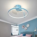 Monik Reversibel Deckenventilator Mit Beleuchtung Und Fernbedienung Led Deckenleuchte Mit Ventilator Deckenventilator Mit Licht Dimmbar Ventilator Lampe Decke Lampe Mit Ventilator 51CM*22CM 50W,B