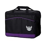 BambiniWelt24 Reisetasche HANDGEPÄCK Boardgepäck Bordcase 40x20x25 40x30x20 Ryanair WIzzair (lila (klein))