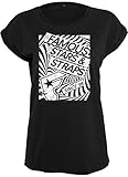 Famous Stars and Straps Damen Ladies Zone Tee T-Shirt, Black, XS