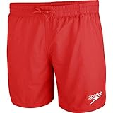 Speedo Essential Enduranc+ Badeshorts für Männer, Badehose Herren, Rot, Größe L