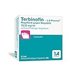 Terbinafin - 1 A Pharma®, Wirkstoffhaltiger Nagellack für leichte bis mittelschwere Formen von Nagelpilz mit Terbinafin 78,22 mg/ml (3,3 ml)