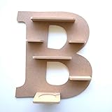 Regal Buchstabe A-Z für Toniebox zum selber bauen, DIY Wandregal für Toniefiguren, Aufbewahrung für Tonies, Halterung für Musikbox, 10mm MDF B