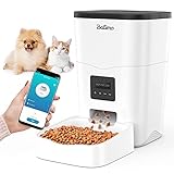 Balimo Leon 3L 2.4G WLAN Automatischer Futterspender für Katze und Hunde,Futterautomat Katze & Hund mit Timer und Entfernt APP Steuerung