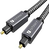 Optisches Kabel, iVANKY Optisches Toslink Kabel 1,8M [24K Vergoldet, Hohe Klangtreue] Nylon Toslink Kabel kompatibel mit HiFi-System, Stereoanlage, Heimkino, Soundbar, TV, Xbox - G