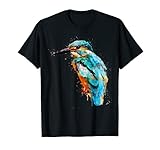 Eisvogel Vogel Aquarell T-S