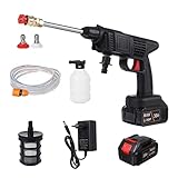 Baoblaze Tragbarer Hochdruckreiniger, 36V Batterieleistung Max. Akku-Elektro-Waschmaschinen Reiniger zum Waschen von Autos, Gießen von Blumen, Reinig