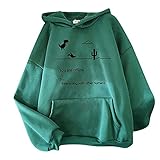 Qixiu Damen Sweatjacke Kapuzenpullover Langarm Pulloverjacke Lässiges Einfarbig Sweatshirt Frühling Herbst Winter Lose Casual lose Kapuzen Jacke Sweatshirt Y2k H