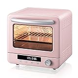 Backofen Eingebauter Elektro-Einzelbackofen - Edelstahl Premium Konvektions-Halogen-Ofen-Herd Mini-Ofen und Grill Ideal zum Braten,Backen Nützlich (1),leck