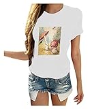 sportbekleidung für Damen Slipknot Tshirt Damen Bluse elegant v-Ausschnitt Hemd Langarm Arbeit Oberteile Casual Tunika Shirt lose Langarmshirt Tops coctailkleid/fest(#NHD-220326 T-Shirt-A11 M)